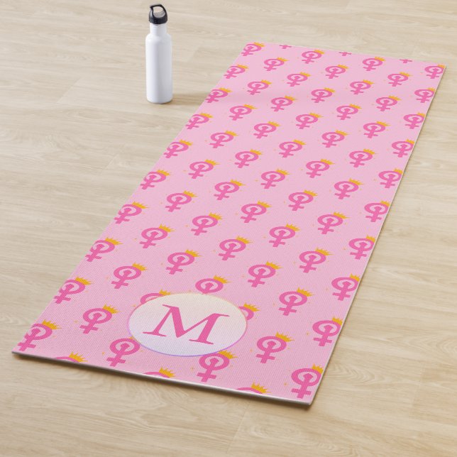 Esterilla De Yoga Rosa feminista personalizado (In situ)