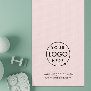 Esterilla De Yoga Rosa Logotipo profesional