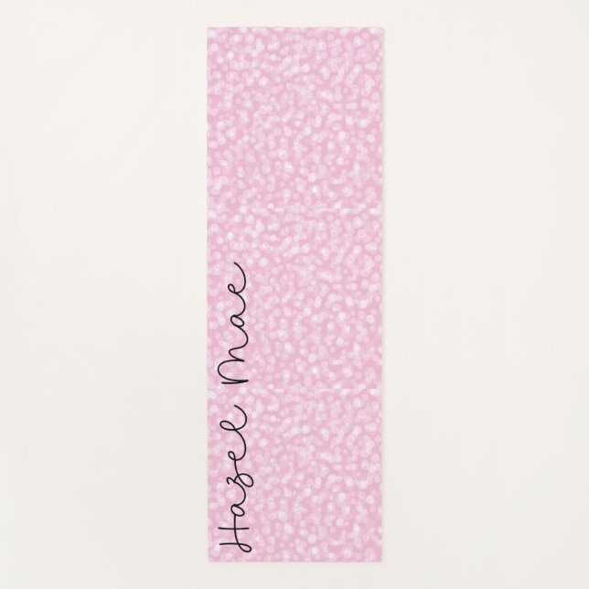 Esterilla De Yoga Rosa personalizado (Anverso)