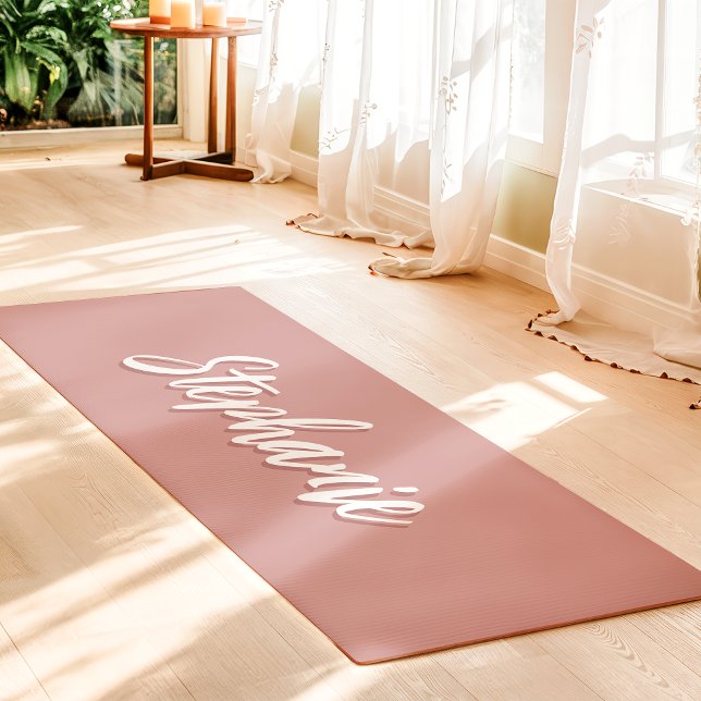 Esterilla De Yoga Rosa Polvo Personalizado Simple (Subido por el creador)
