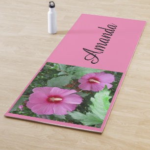 Esterilla De Yoga Rosa rosa del nombre personalizado de Sharon