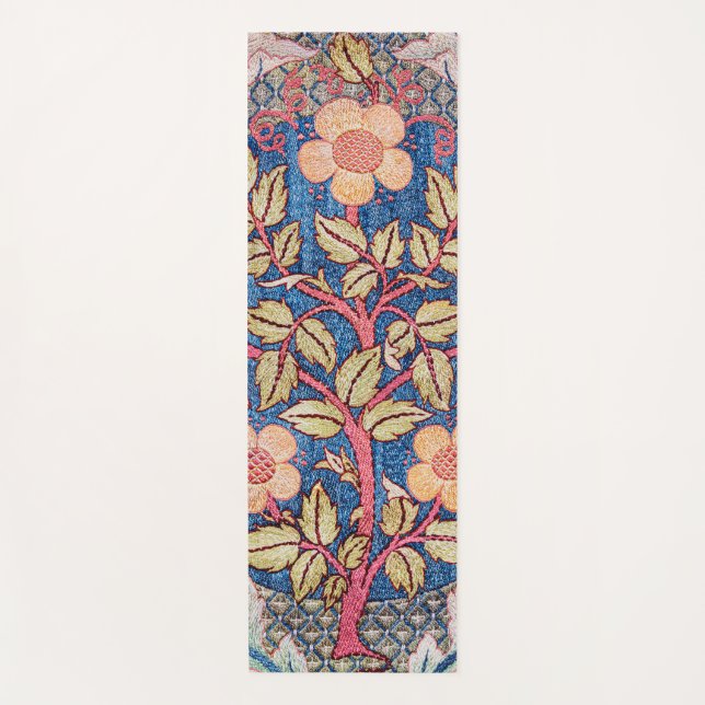 Esterilla De Yoga Rosa Wreath, William Morris (Anverso)