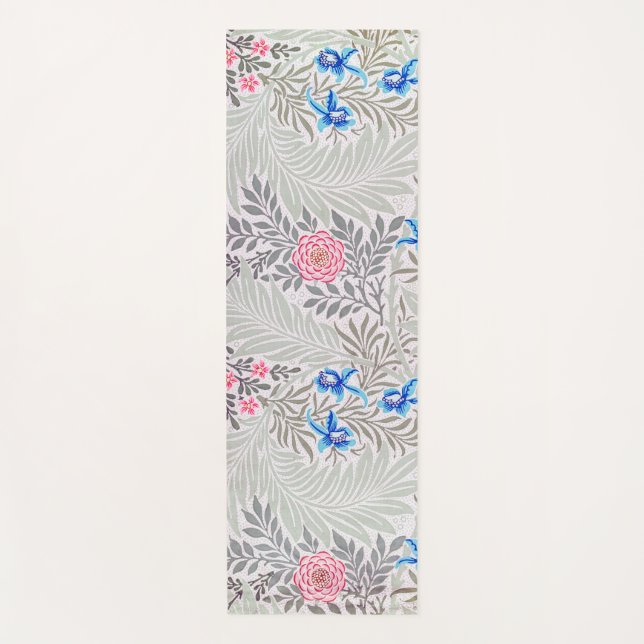 Esterilla De Yoga Rosa y Larkspur, William Morris (Anverso)