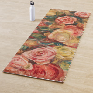 Esterilla De Yoga Rosas de Renoir Impresionist Painting