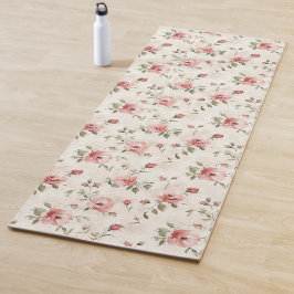 Esterilla De Yoga Rosas rosadas Floral