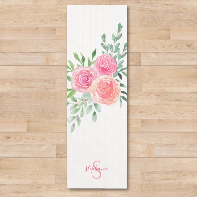 Esterilla De Yoga Rosas rosadas personalizadas (Subido por el creador)