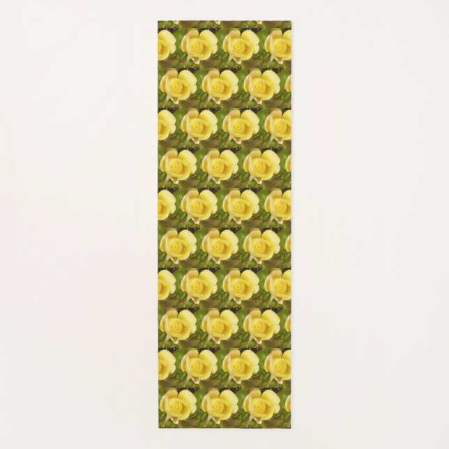 Esterilla De Yoga Rosebud amarillo (Anverso)