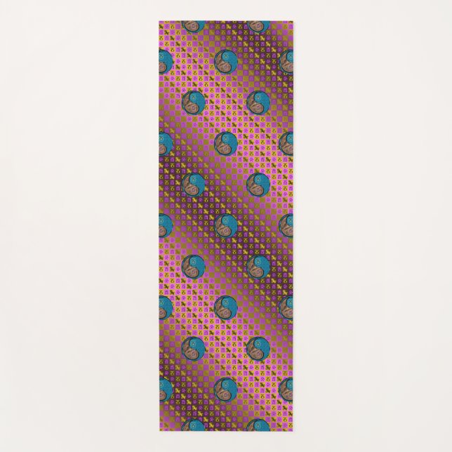 Esterilla De Yoga Rostro de Capricornio y Agua (Anverso)