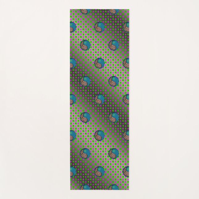 Esterilla De Yoga Rostro de Virgo y Agua (Anverso)