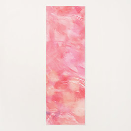 Esterilla De Yoga Rosy Pink Abstract Namaste Meditation Floor