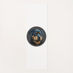 Esterilla De Yoga Rottweiler negro