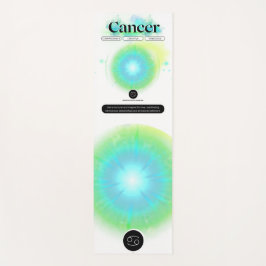 Esterilla De Yoga Rótulo Zodiaco moderno Cáncer Cita Elemento Agua