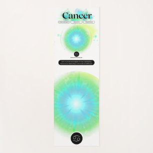 Esterilla De Yoga Rótulo Zodiaco moderno Cáncer Cita Elemento Agua