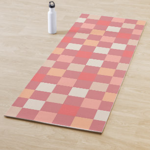 Esterilla De Yoga Rubor rosa pastel danés retro revisado