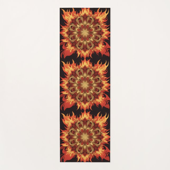 Esterilla De Yoga Rueda de Fuego (Anverso)