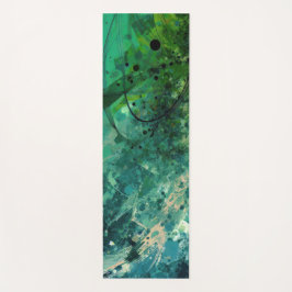 Esterilla De Yoga Ruido Verde Abstracto
