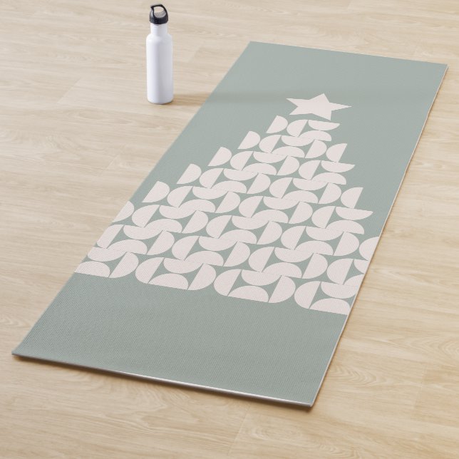 Esterilla De Yoga Sage Green Christmas Tree (In situ)