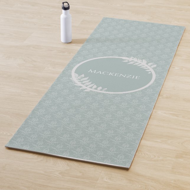 Esterilla De Yoga Sage Green Elegant Damask (In situ)