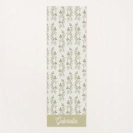 Esterilla De Yoga Sage green French country Olive pattern name