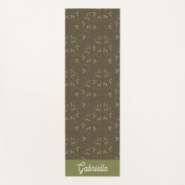 Esterilla De Yoga Sage green French country Olive pattern name
