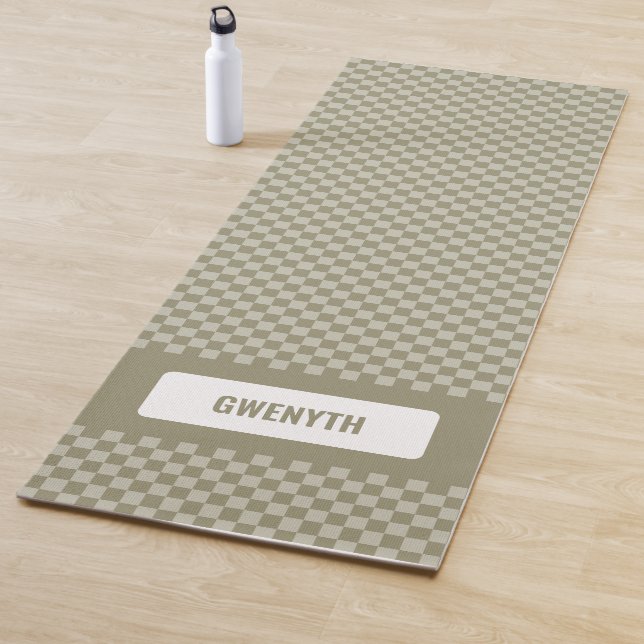 Esterilla De Yoga Sage Green personalizado de un solo lado (In situ)