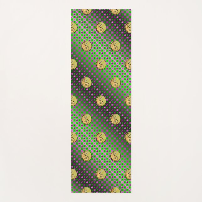 Esterilla De Yoga Sagittarius y cabra Metalizado (Anverso)