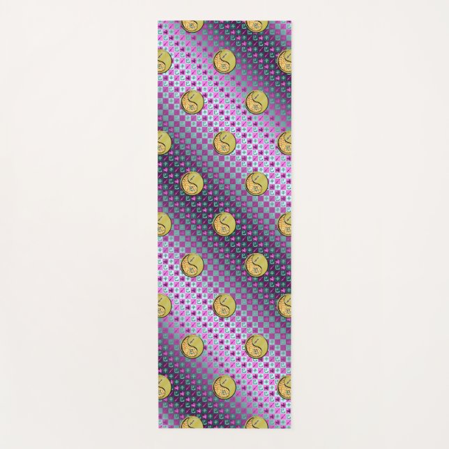 Esterilla De Yoga Sagittarius y Serpiente Metalizado (Anverso)