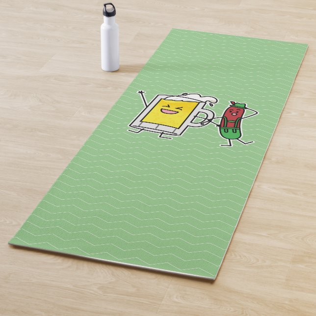 Esterilla De Yoga Salchicha de cerveza Octoberfest Oktoberfest leder (In situ)