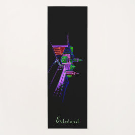 Esterilla De Yoga Salud personal, aptitud negra y púrpura para él