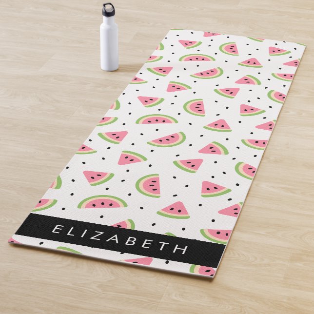 Esterilla De Yoga sandías rosas, semillas de sandía, tu nombre (In situ)