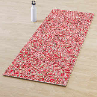 Esterilla De Yoga Scribbleprints Red