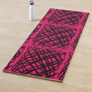 Esterilla De Yoga Scribe simple | Negro | Baldosa central | Ruby |