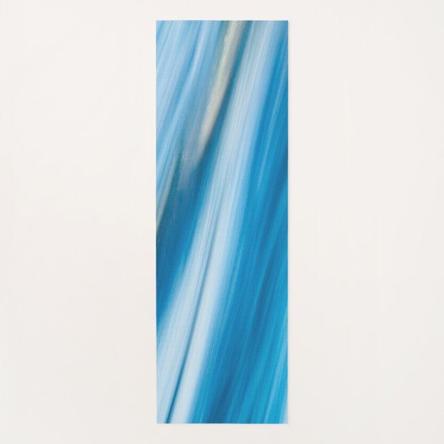 Esterilla De Yoga Sea Blue Abstract                  (Anverso)
