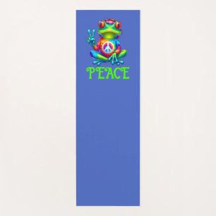 Esterilla De Yoga Señal de la paz de la rana de árbol: Camisa de tin
