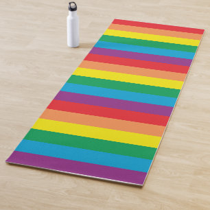 Esterilla De Yoga Sencillamente patrón arco iris