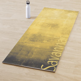 Esterilla De Yoga Sencillo Gris Amarillo Resumen Su Nombre