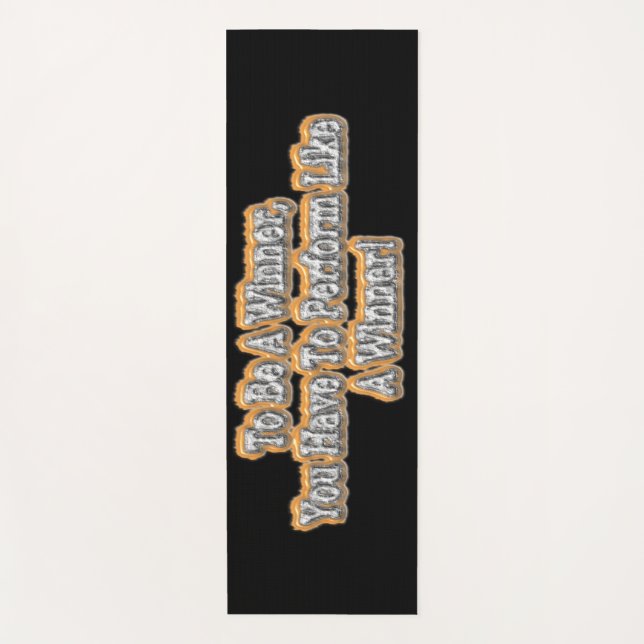 Esterilla De Yoga "Ser Ganador" Diseño Cuto. ¡Hazte con una en Zazzl (Anverso)