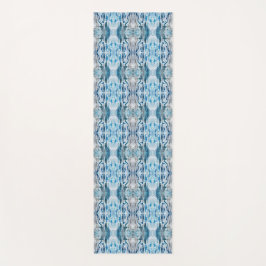 Esterilla De Yoga Serene symmetric ice blue abstract pattern