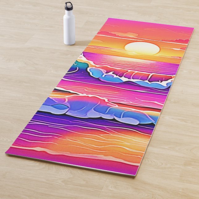 Esterilla De Yoga Serenidad Retro Wave Sunset (In situ)