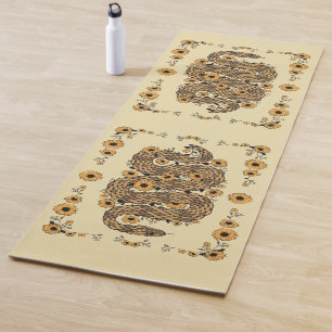 Esterilla De Yoga Serpiente floral