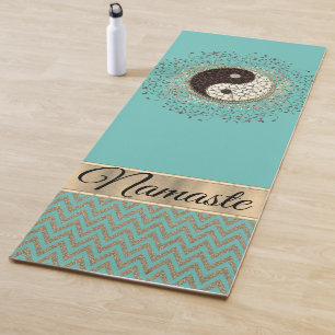 Esterilla De Yoga Shimmery Yin Yang Chevron