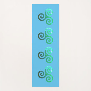 Esterilla De Yoga Símbolo celta de la época de Emerald Triskele