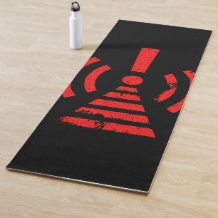 Esterilla De Yoga Símbolo de advertencia de energía de retroceso