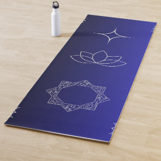 Esterilla De Yoga Símbolo esotérico de Lotus Chakra Profundo Púrpura