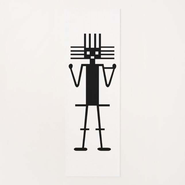 Esterilla De Yoga símbolo gigante de la geografía nazca antiguo (Anverso)