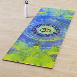 Esterilla De Yoga Símbolo Ohm, mandala - verde
