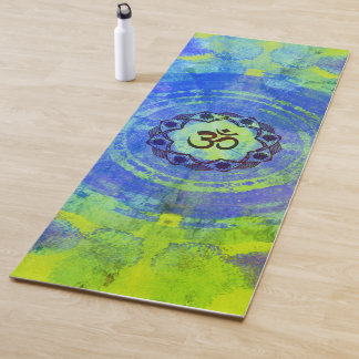 Esterilla De Yoga Símbolo Ohm, mandala - verde