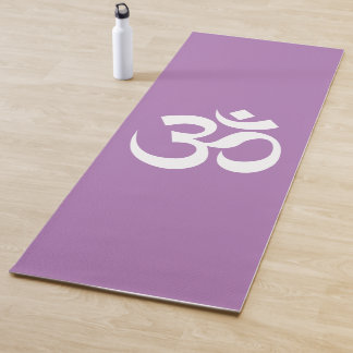 Esterilla De Yoga Símbolo Om Ohm Yoga Espiritual Lavanda