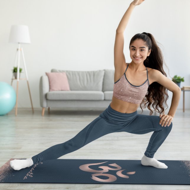 Esterilla De Yoga Símbolo Om Oro Rosa personalizado (Subido por el creador)