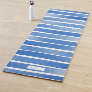 Esterilla De Yoga Simple banda azul índigo relajante personalizada